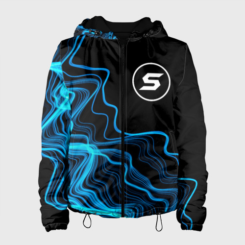 Женская куртка 3D Skillet sound wave, цвет черный