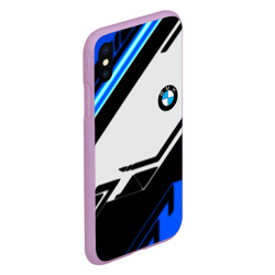 Чехол для iPhone XS Max матовый BMW спортивная геометрия - фото 2