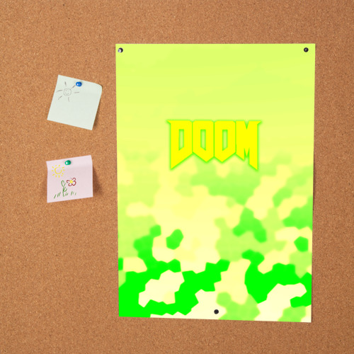 Постер Doom токсичное лого броня - фото 2