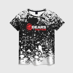 Gears of War белые брызги – Женская футболка 3D с принтом купить со скидкой в -26%