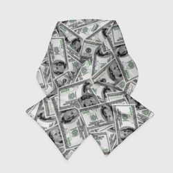 Шарф-пуховик 3D Доллары - денежные знаки
