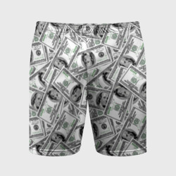 Мужские шорты спортивные Доллары - денежные знаки