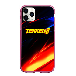 Чехол для iPhone 11 Pro Max матовый Теккен 8 geometry stripes