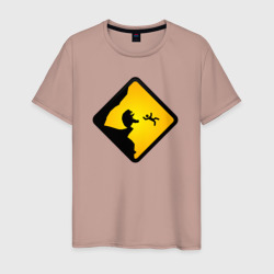 Знаки опасности - гадкие медведи – Мужская футболка хлопок с принтом купить со скидкой в -20%
