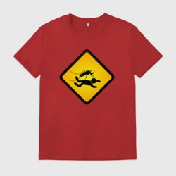 Мужская футболка хлопок Знаки опасности - комары