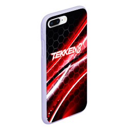 Чехол для iPhone 7Plus/8 Plus матовый Tekken 8 огненное лого файтинг - фото 2