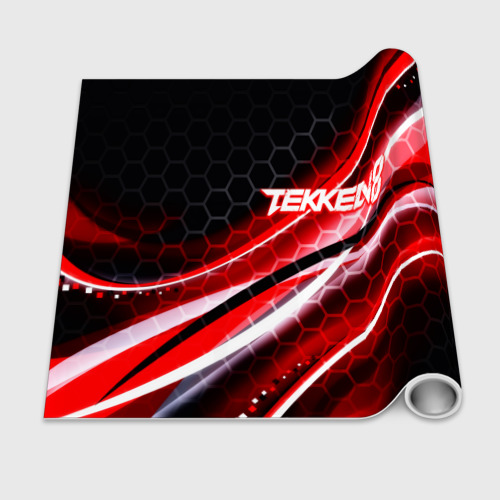 Бумага для упаковки 3D Tekken 8 огненное лого файтинг - фото 2
