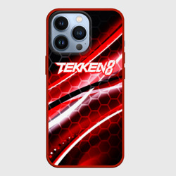 Чехол для iPhone 13 Pro Tekken 8 огненное лого файтинг