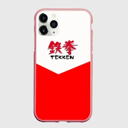 Чехол для iPhone 11 Pro матовый Tekken текстура файтинг япония