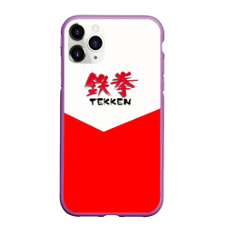 Чехол для iPhone 11 Pro Max матовый Tekken текстура файтинг япония