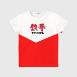 Детская футболка 3D Tekken текстура файтинг япония