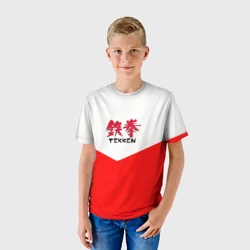 Детская футболка 3D Tekken текстура файтинг япония - фото 2