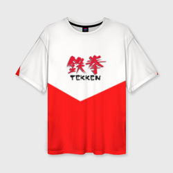 Женская футболка oversize 3D Tekken текстура файтинг япония