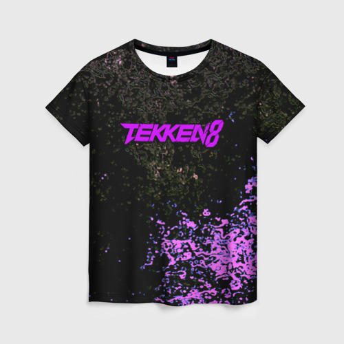 Женская футболка 3D Tekken 8 неоновые краски спорт, цвет 3D печать