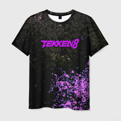 Мужская футболка 3D Tekken 8 неоновые краски спорт