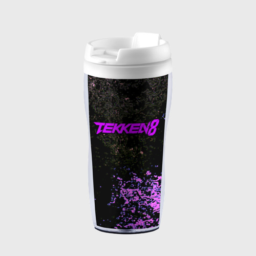 Термокружка-непроливайка Tekken 8 неоновые краски спорт, цвет белый