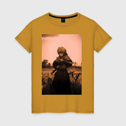 Женская футболка хлопок Сага о Винланде Торфинн с кинжалами