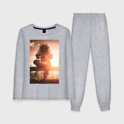 Женская пижама с лонгсливом хлопок Сага о Винланде Торфинн в поле