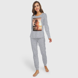 Женская пижама с лонгсливом хлопок Сага о Винланде Торфинн в поле - фото 2