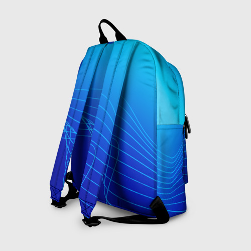 Рюкзак 3D Синий градиент полосы - фото 2