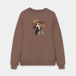 Мужской свитшот oversize без начеса хлопок Курцхаар осенний арт