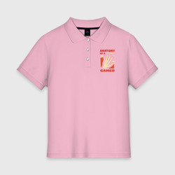Женское поло хлопок Анатомия геймера