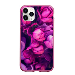 Фиолетовая сирень кистью – Чехол для iPhone 11 Pro Max матовый с принтом купить