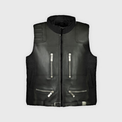 Детский жилет утепленный 3D Terminator first - leather jacket