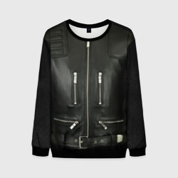 Мужской свитшот 3D Terminator first - leather jacket