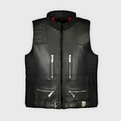 Женский жилет утепленный 3D Terminator first - leather jacket