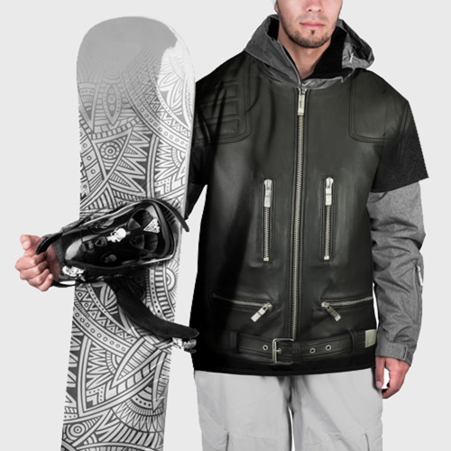 Накидка на куртку 3D Terminator first - leather jacket, цвет 3D печать