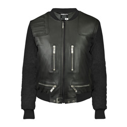 Женский бомбер 3D Terminator first - leather jacket