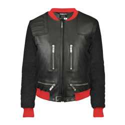 Женский бомбер 3D Terminator first - leather jacket