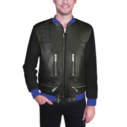 Мужской бомбер 3D Terminator first - leather jacket - фото 2