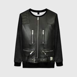 Женский свитшот 3D Terminator first - leather jacket