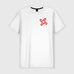 Мужская футболка хлопок Slim Славянский символ коляда