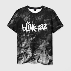 Мужская футболка 3D Blink 182 black graphite