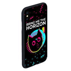 Чехол для iPhone XS Max матовый Bring Me the Horizon - rock star cat - фото 2