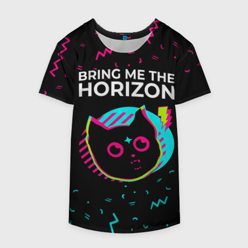 Накидка на куртку 3D Bring Me the Horizon - rock star cat, цвет 3D печать - фото 4