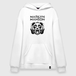 Худи SuperOversize хлопок Marilyn Manson - rock panda