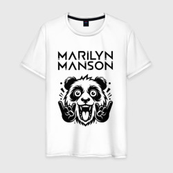 Мужская футболка хлопок Marilyn Manson - rock panda