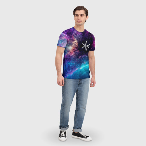 Мужская футболка 3D Bring Me the Horizon space rock, цвет 3D печать - фото 5