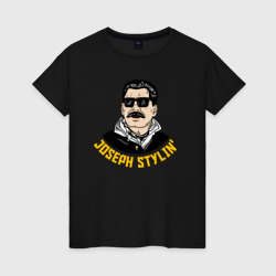 Joseph Stylin модный – Женская футболка хлопок с принтом купить со скидкой в -20%