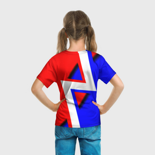 Детская футболка 3D Герб России спортивный стиль, цвет 3D печать - фото 6