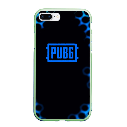 Чехол для iPhone 7Plus/8 Plus матовый Pubg текстура броня, цвет салатовый