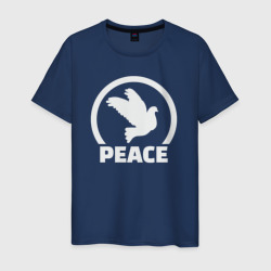 Птица мира – Мужская футболка хлопок с принтом купить со скидкой в -20%