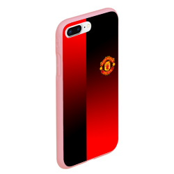 Чехол для iPhone 7Plus/8 Plus матовый Манчестер Юнайтед градиент спорт - фото 2