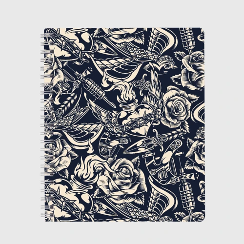 Тетрадь Gray tattoo machine