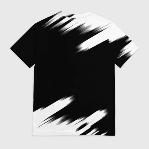 Мужская футболка 3D с принтом Linkin park рок бенд краски, вид сзади #1