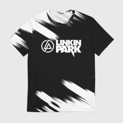 Мужская футболка 3D Linkin park рок бенд краски